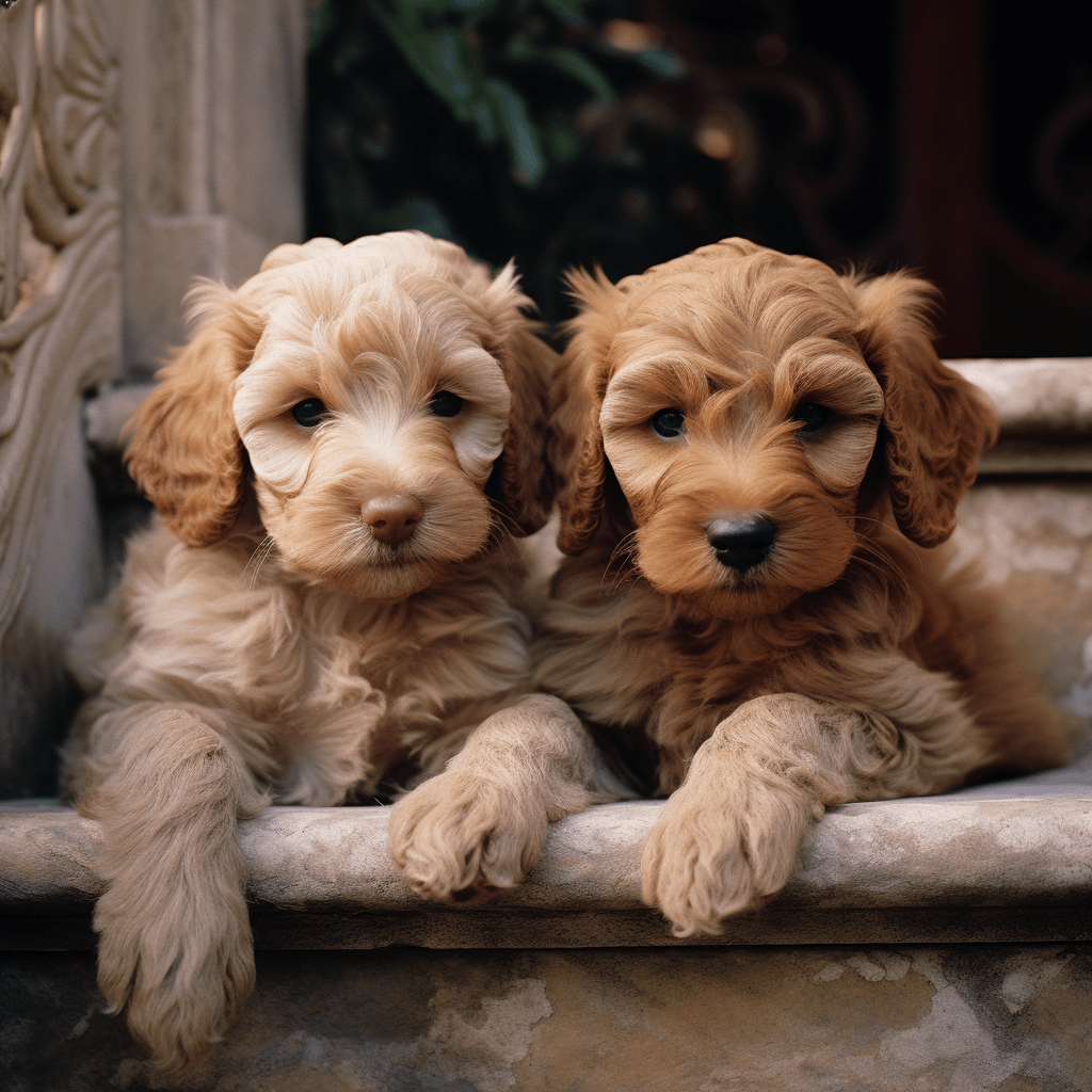 Multi fashion colored labradoodle